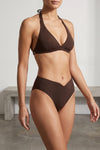 the eres gang bikini top exemplifies the construction precision of beachwear thr