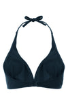 gang duni triangle bikini top in peau douce* fabric