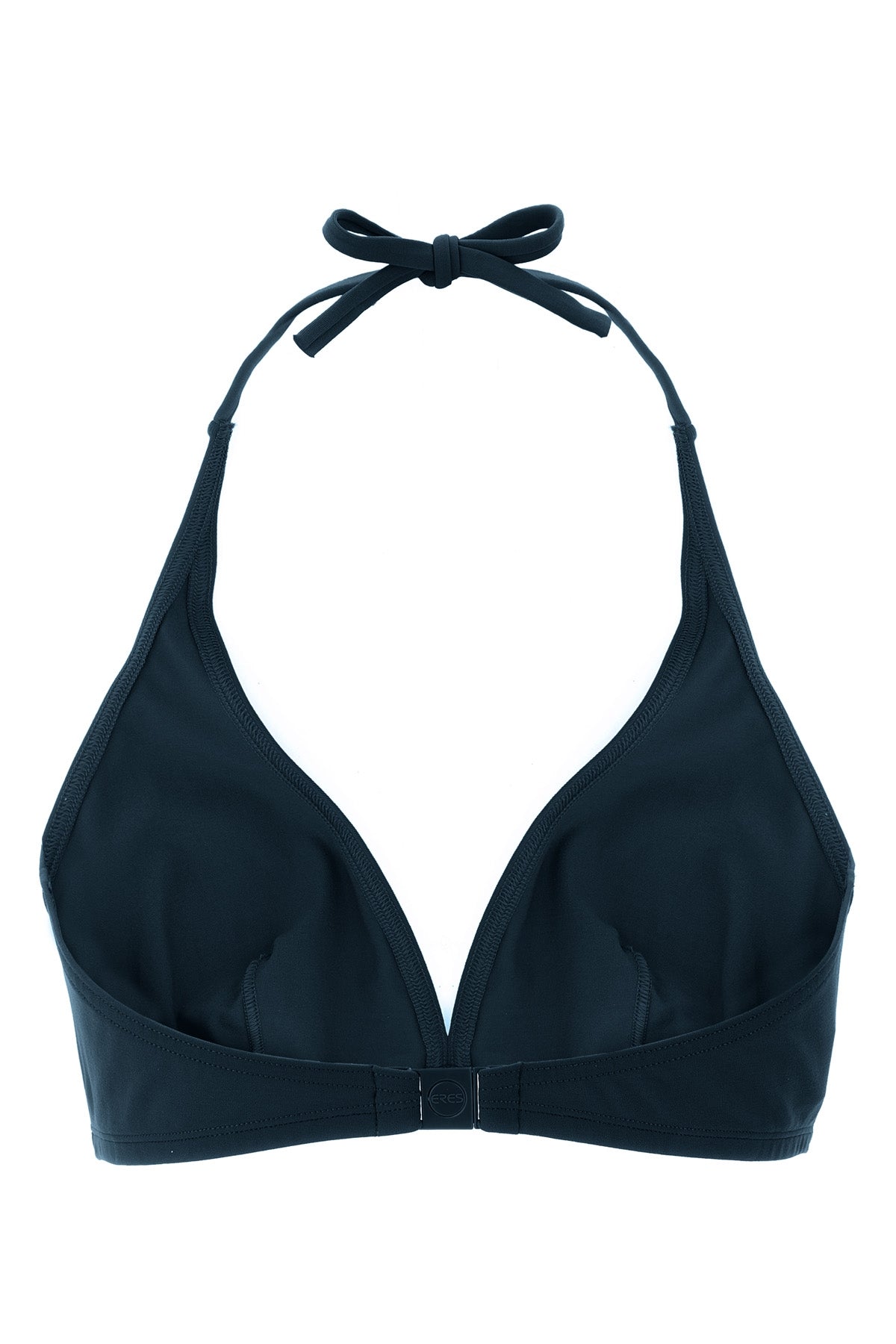 gang duni triangle bikini top in peau douce* fabric
