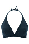 gang duni triangle bikini top in peau douce* fabric
