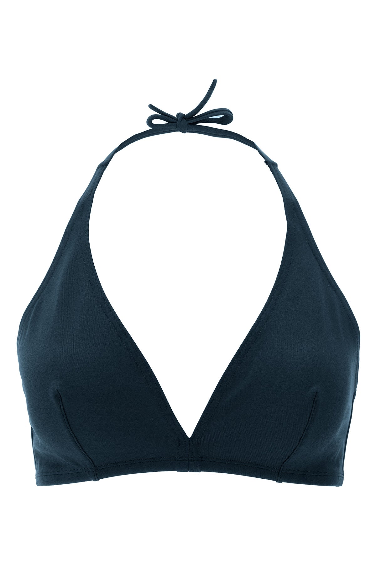 gang duni triangle bikini top in peau douce* fabric