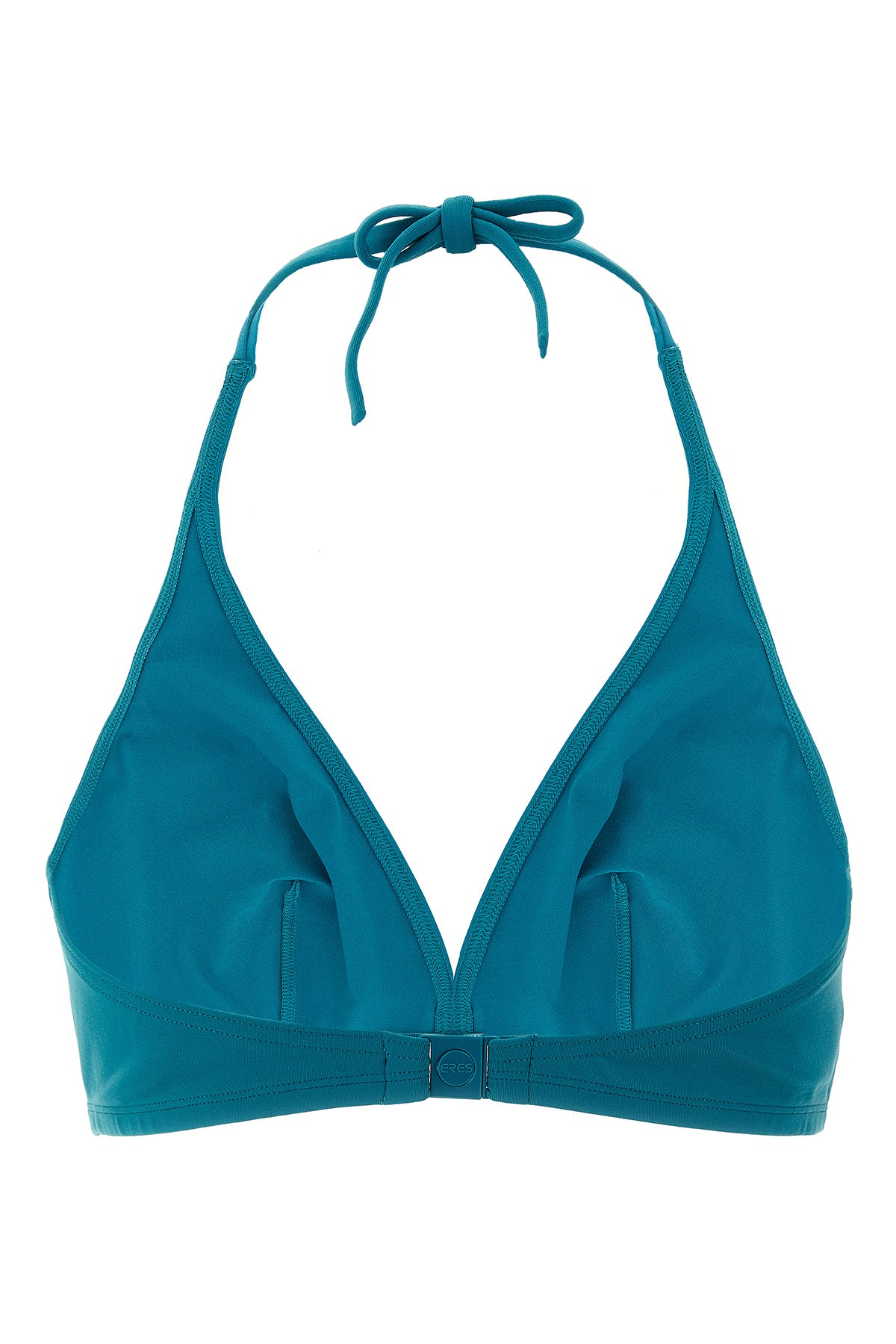gang duni triangle bikini top in peau douce* fabric