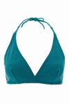 gang duni triangle bikini top in peau douce* fabric