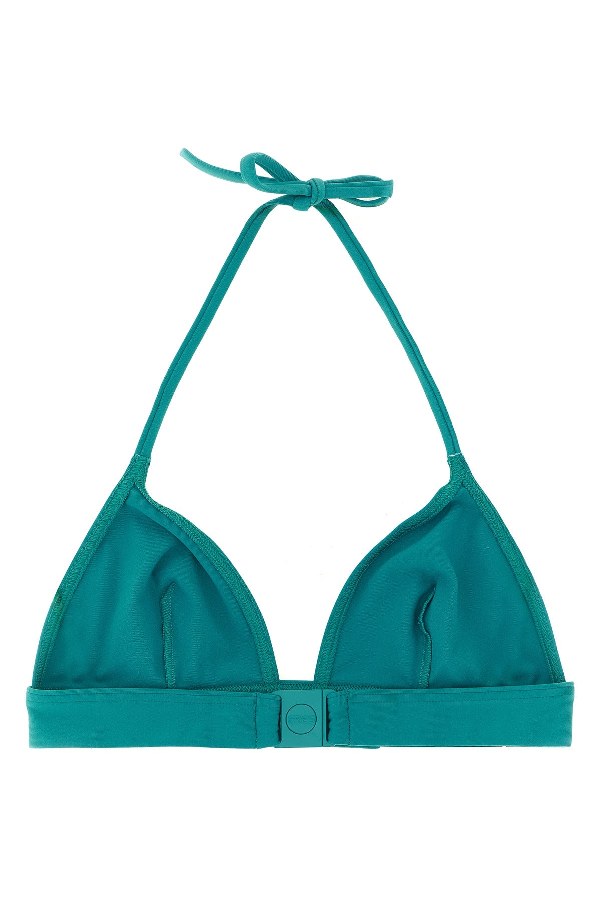 bord triangle bikini top in peau douce* fabric