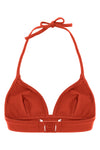 bord triangle bikini top in peau douce* fabric
