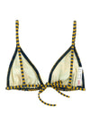 hamac triangle bikini top in peau douce* fabric