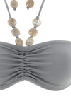 lana bikini top in peau douce* fabric