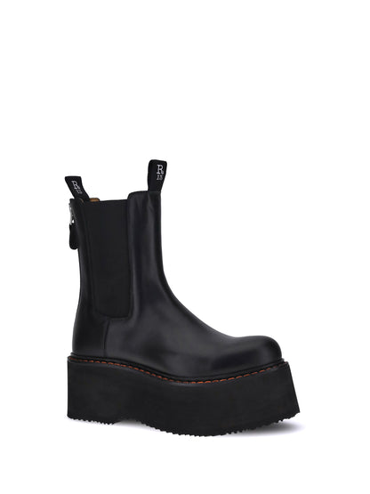 R13 39 platform chelsea ankle boot