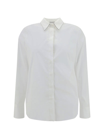 BRUNELLO CUCINELLI L shirt with iconic jewelry details