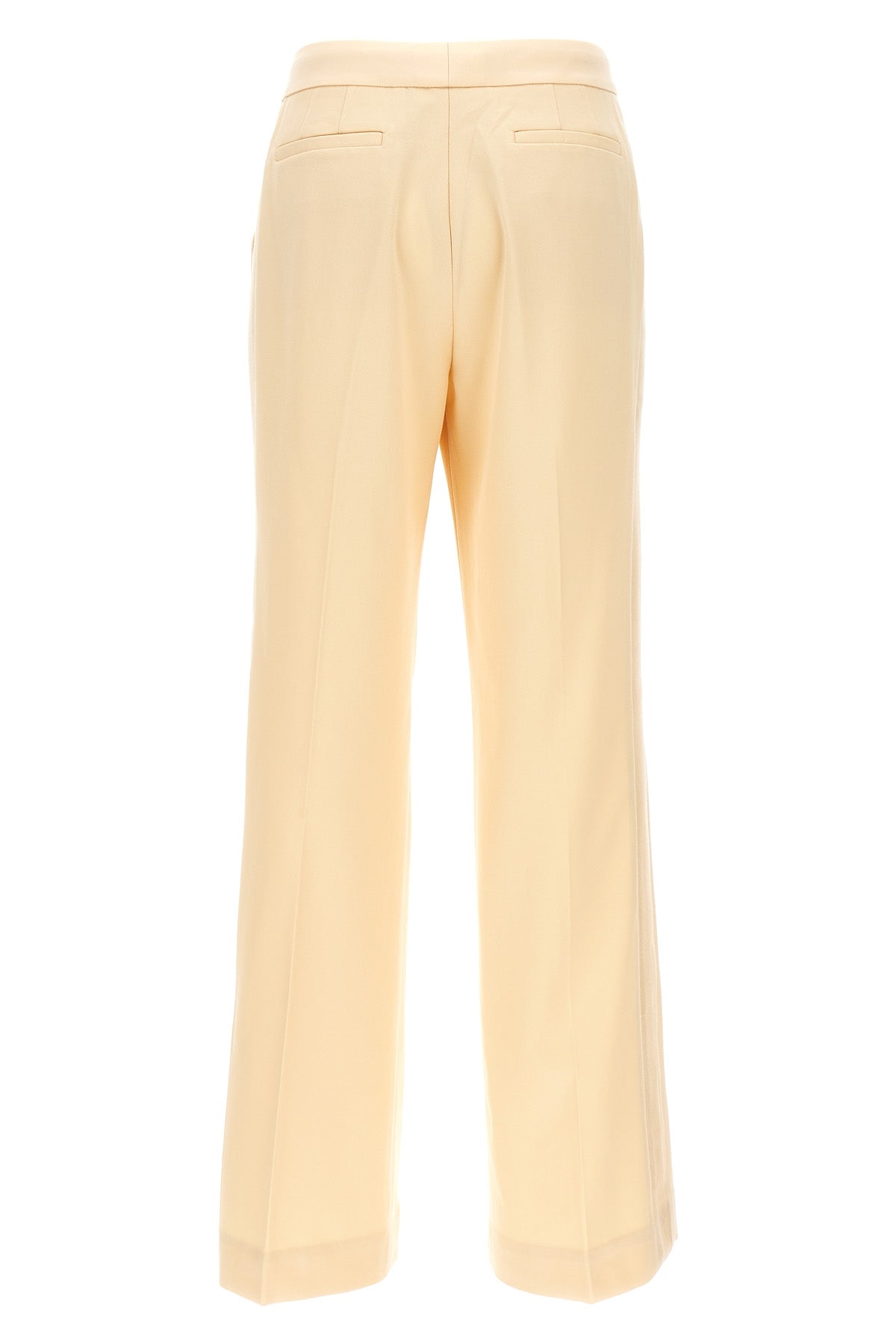 illustration straight tux wool blend pants