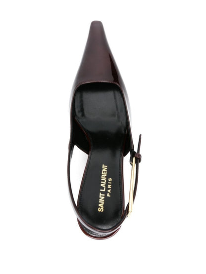 lee slingback pumps in patent leather