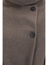 long double faced wool and cashmere coat