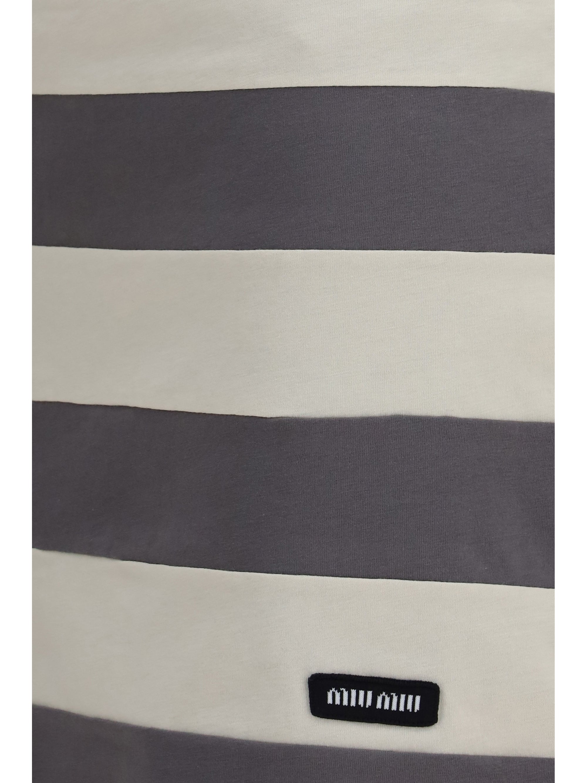 striped cotton mini skirt