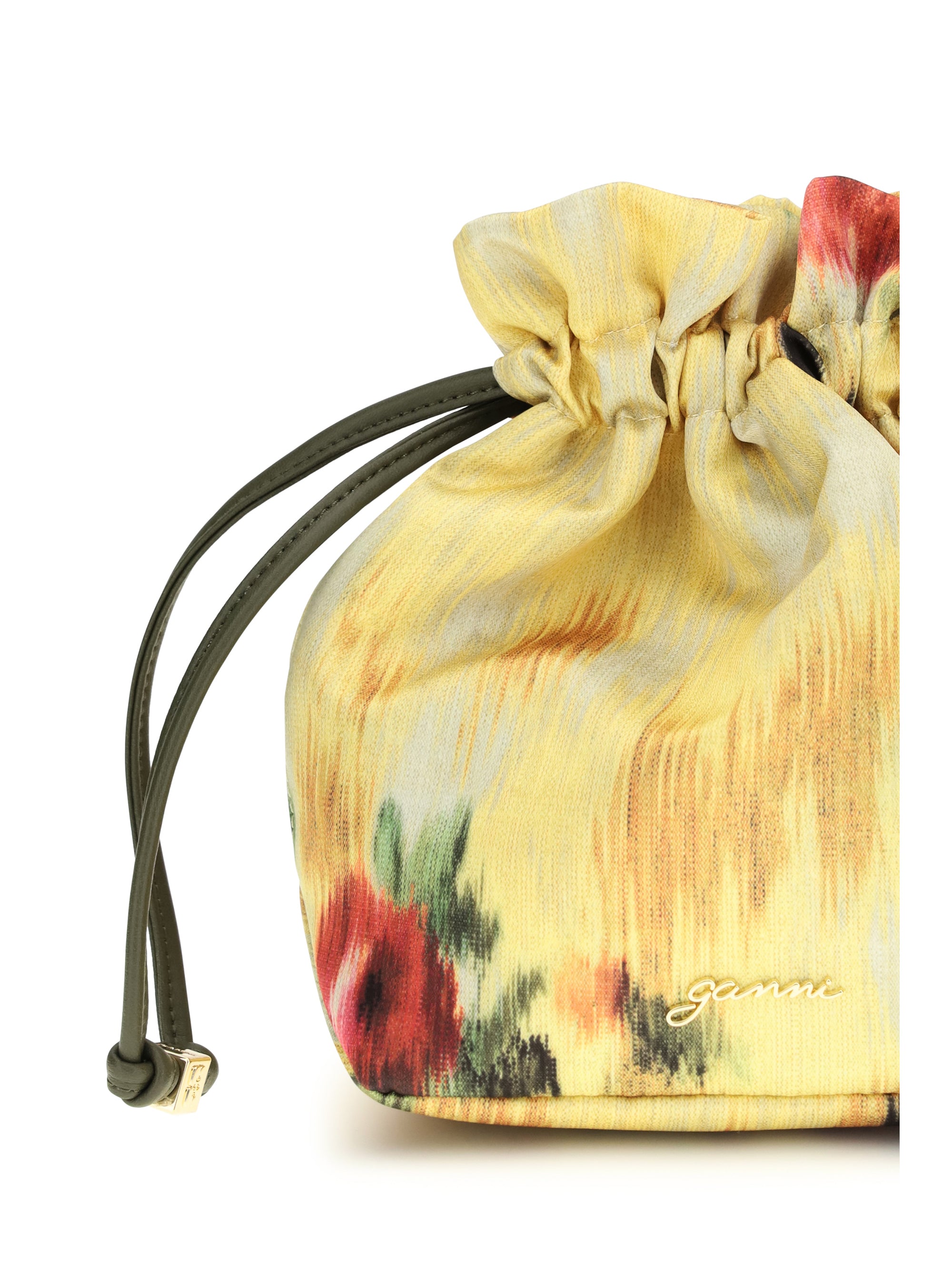 printed taffeta pouch