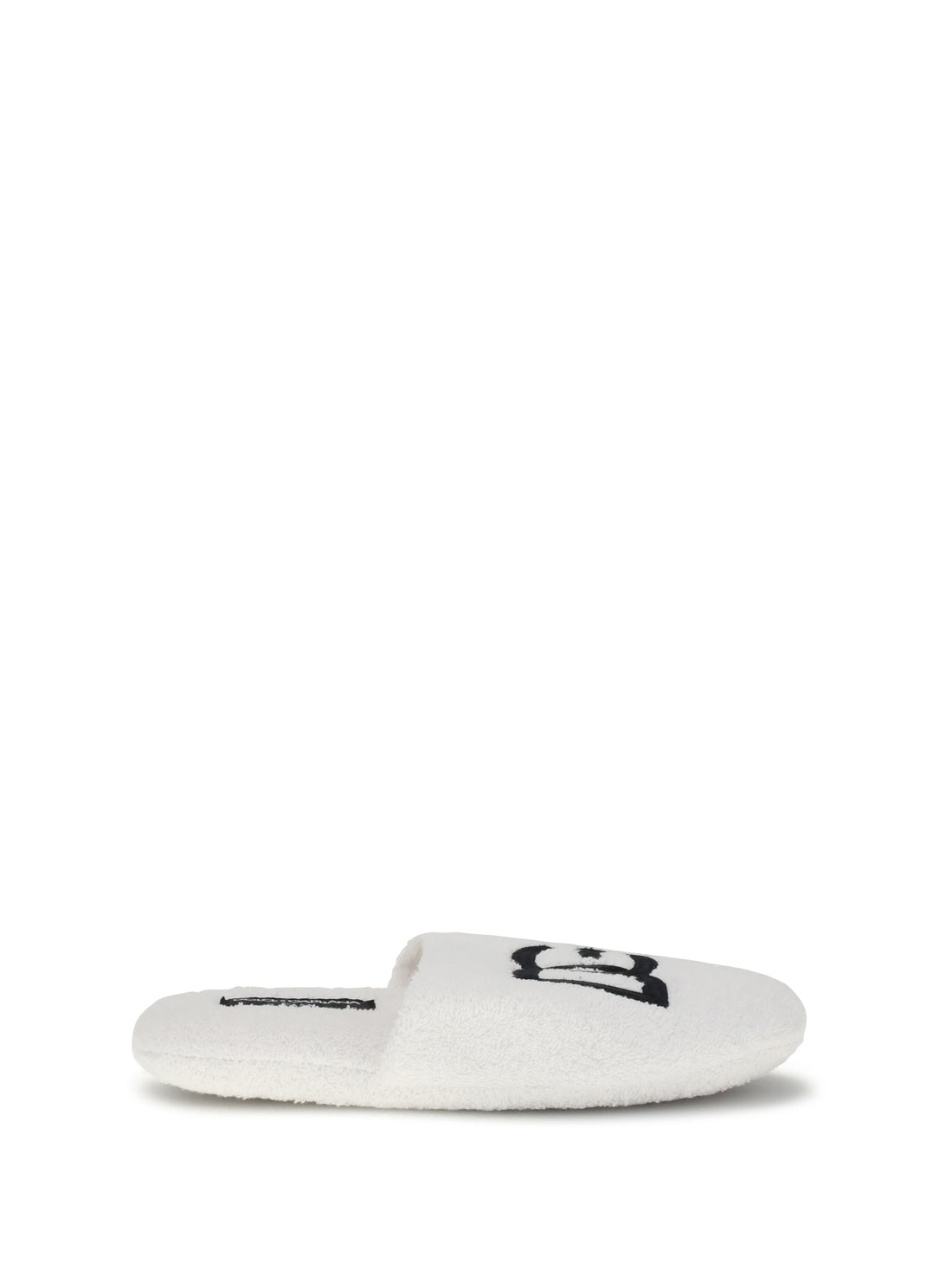 DOLCE & GABBANA L embroidered cotton terry slippers
