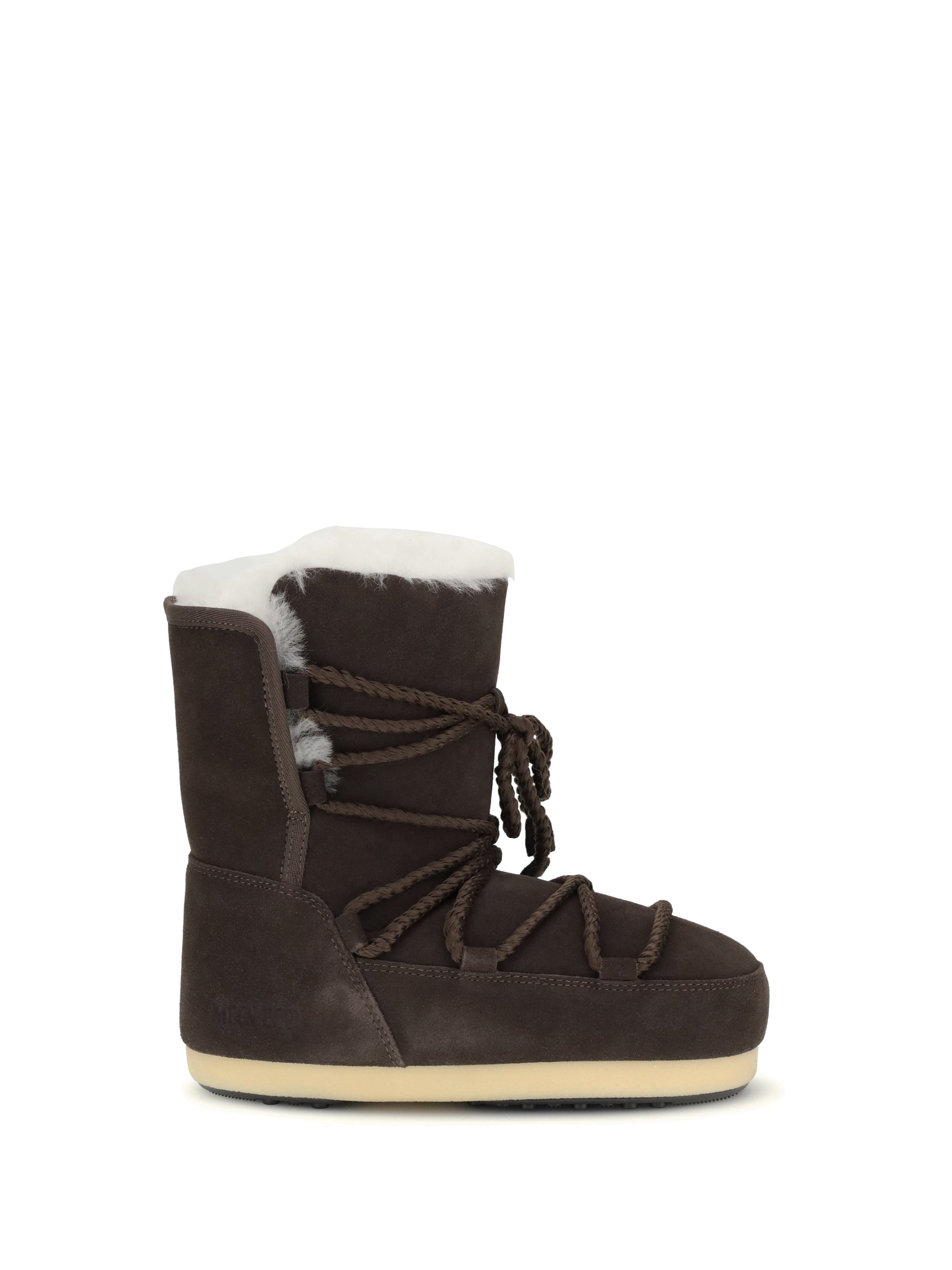 MOON BOOT 37-38 suede and shearling ankle boots