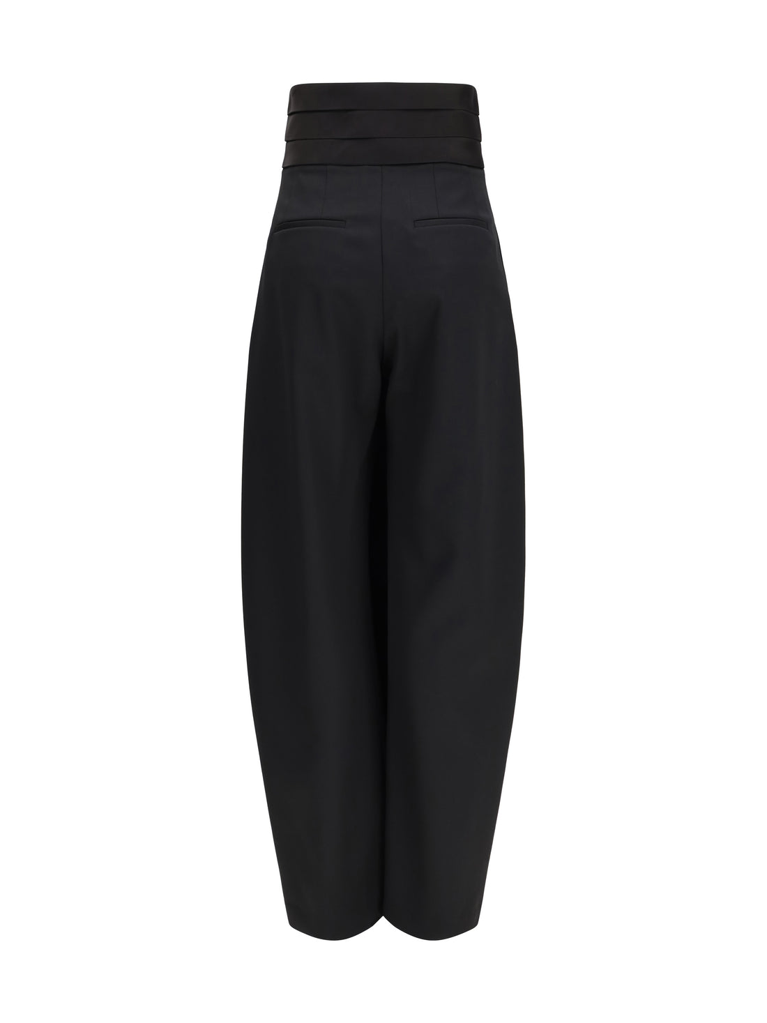 ALAIA 36 rounded tuxedo wool pants