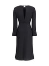 draped viscose dress