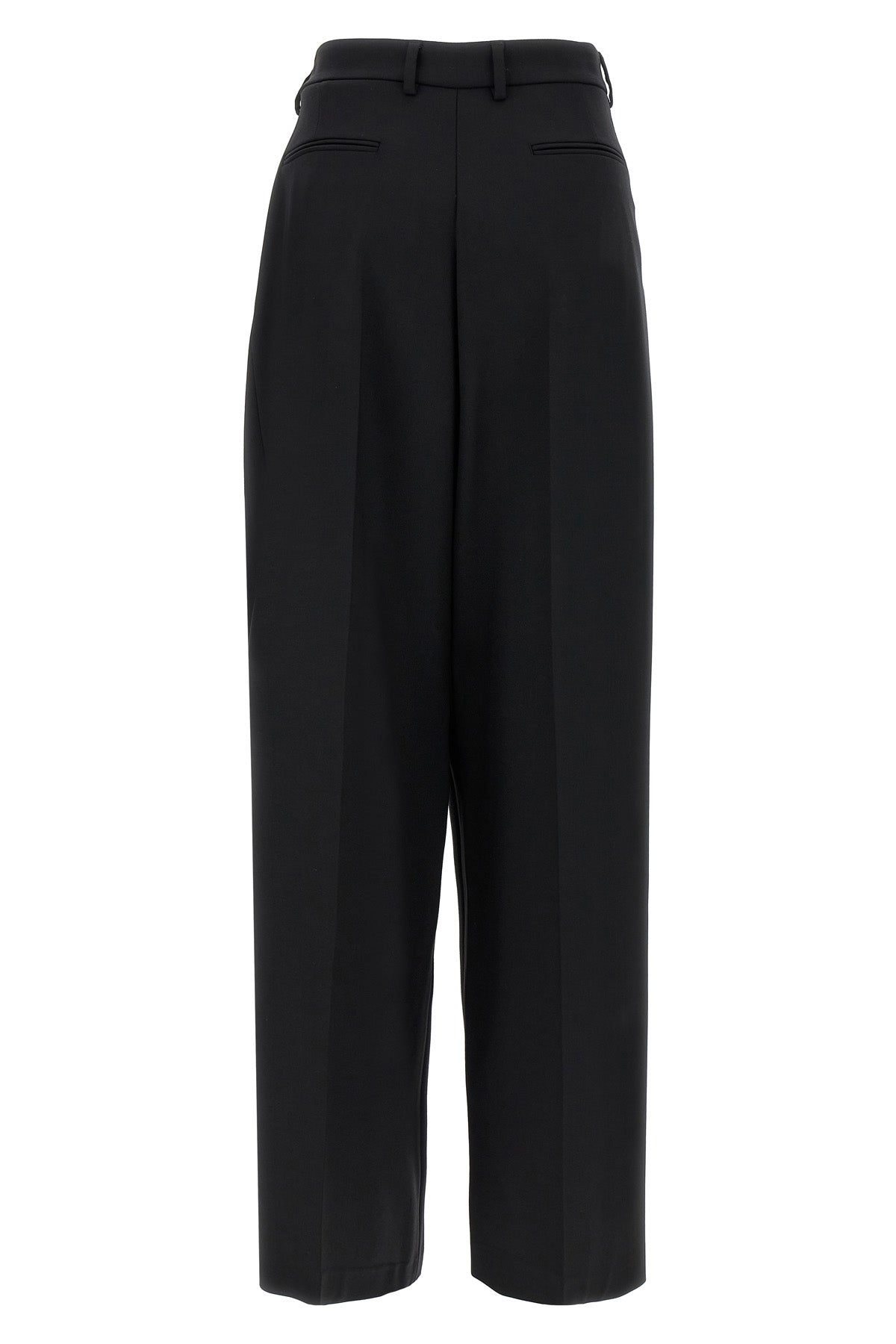 stretch wool trousers
