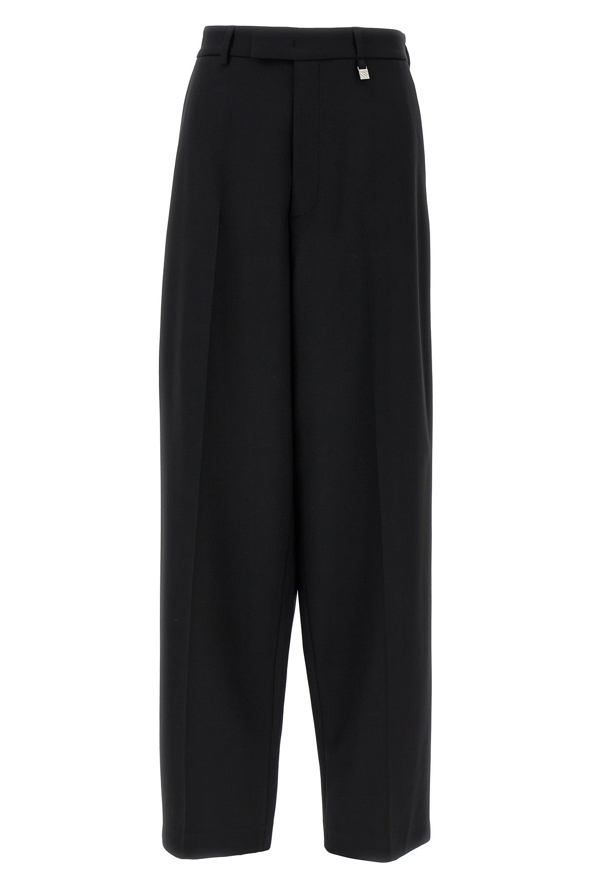 stretch wool trousers