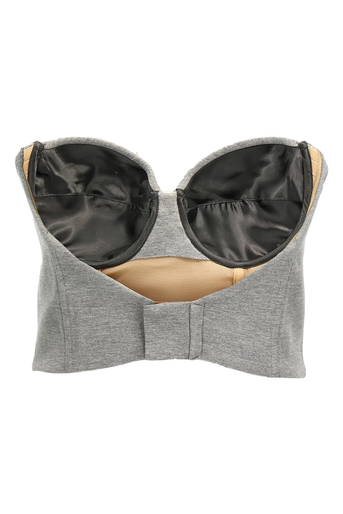 GIUSEPPE DI MORABITO 42 viscose blend cropped bustier top