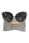viscose blend cropped bustier top