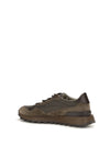suede and techno cotton sneakers with shiny detail