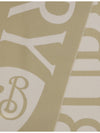 logo wool scarf
