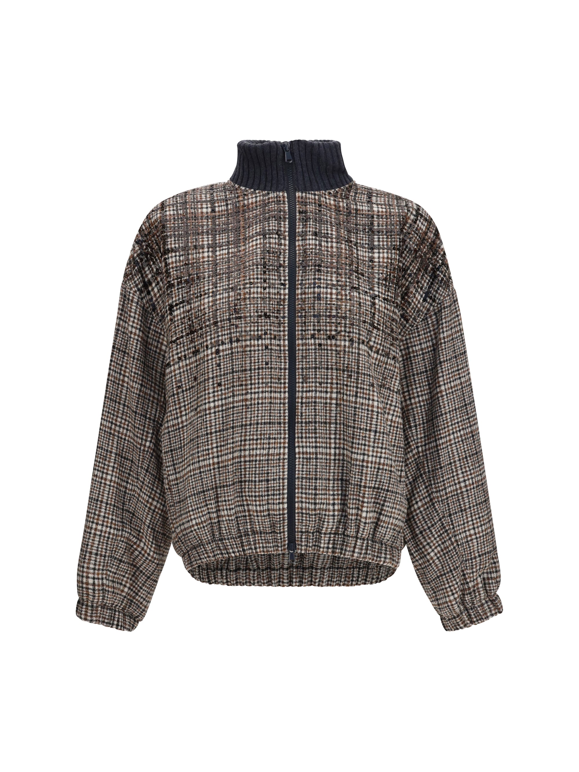padded jacket with sequin details