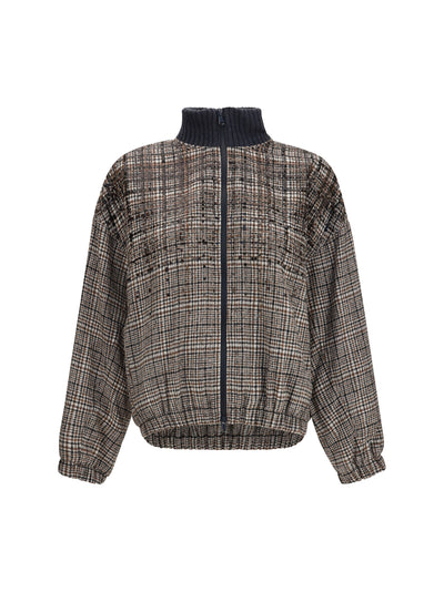 padded jacket with sequin details