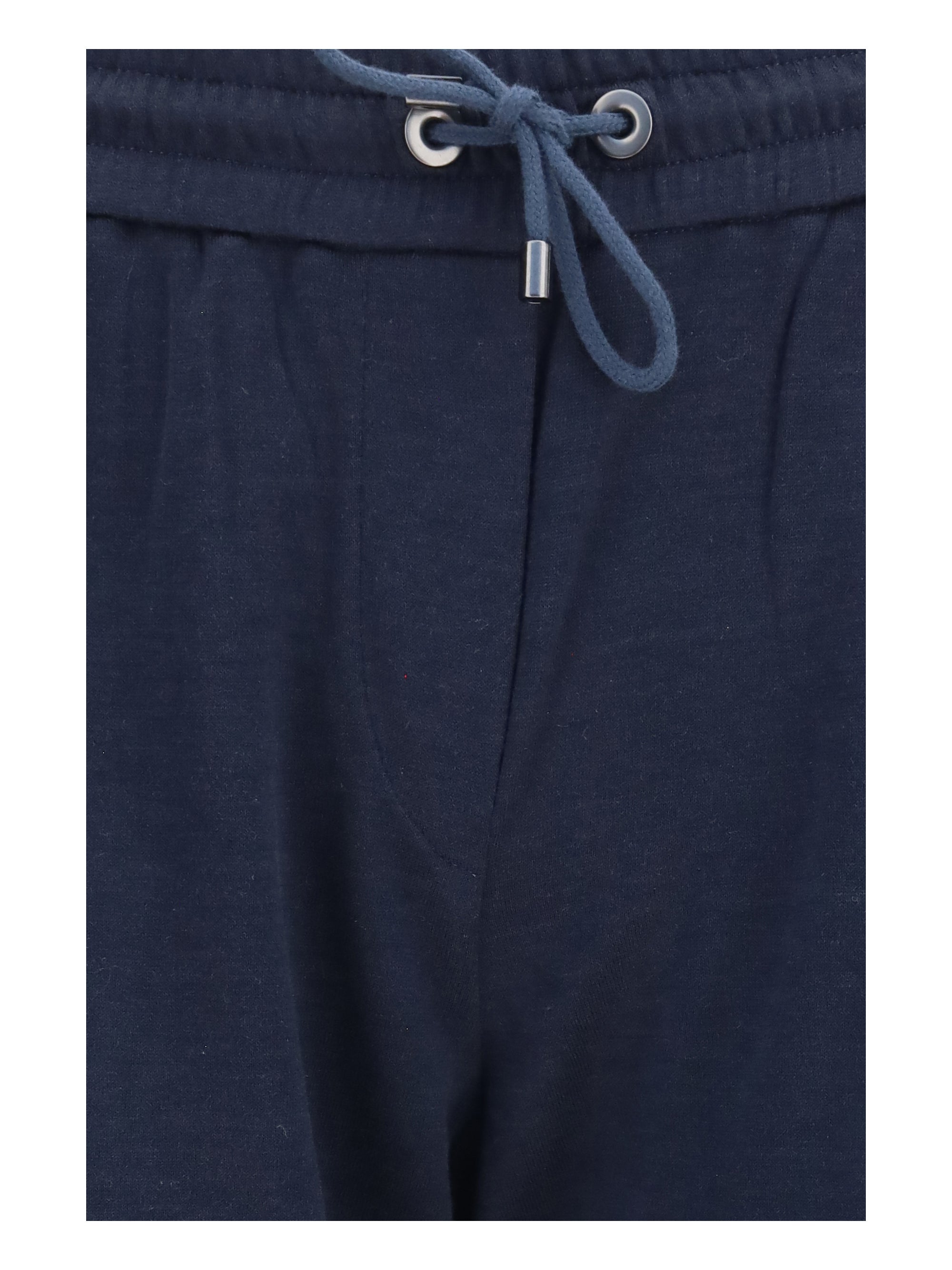 drawstring pants in cotton and silk blend