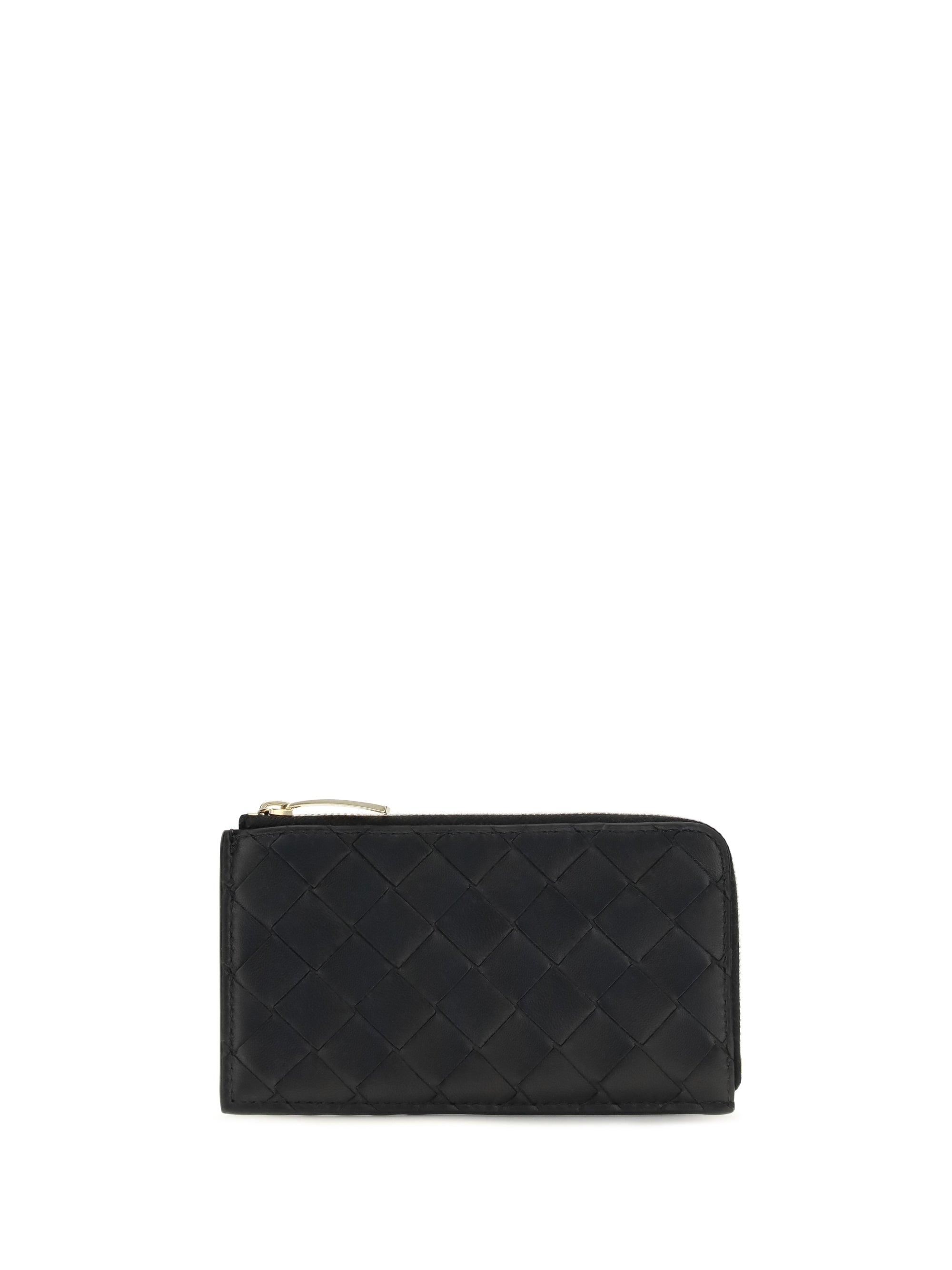 intrecciato zip card holder