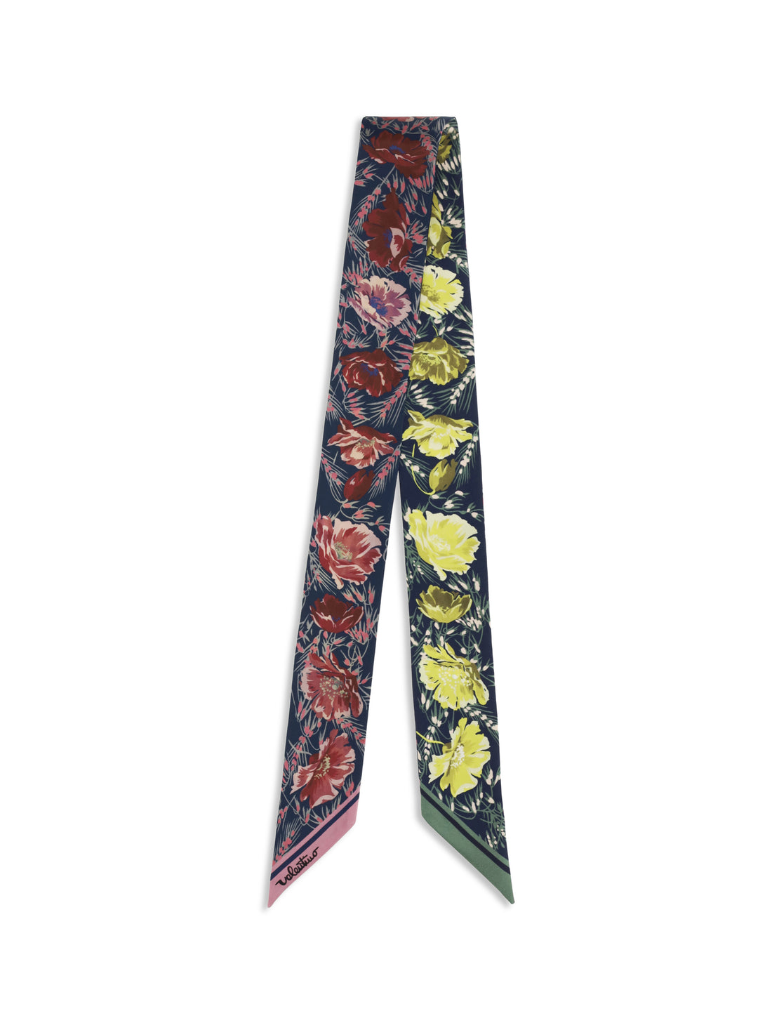VALENTINO GARAVANI OS silk scarf with a floral print