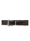 braided leather belt