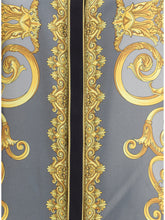 VERSACE 44 silk cheetah foulard shirt