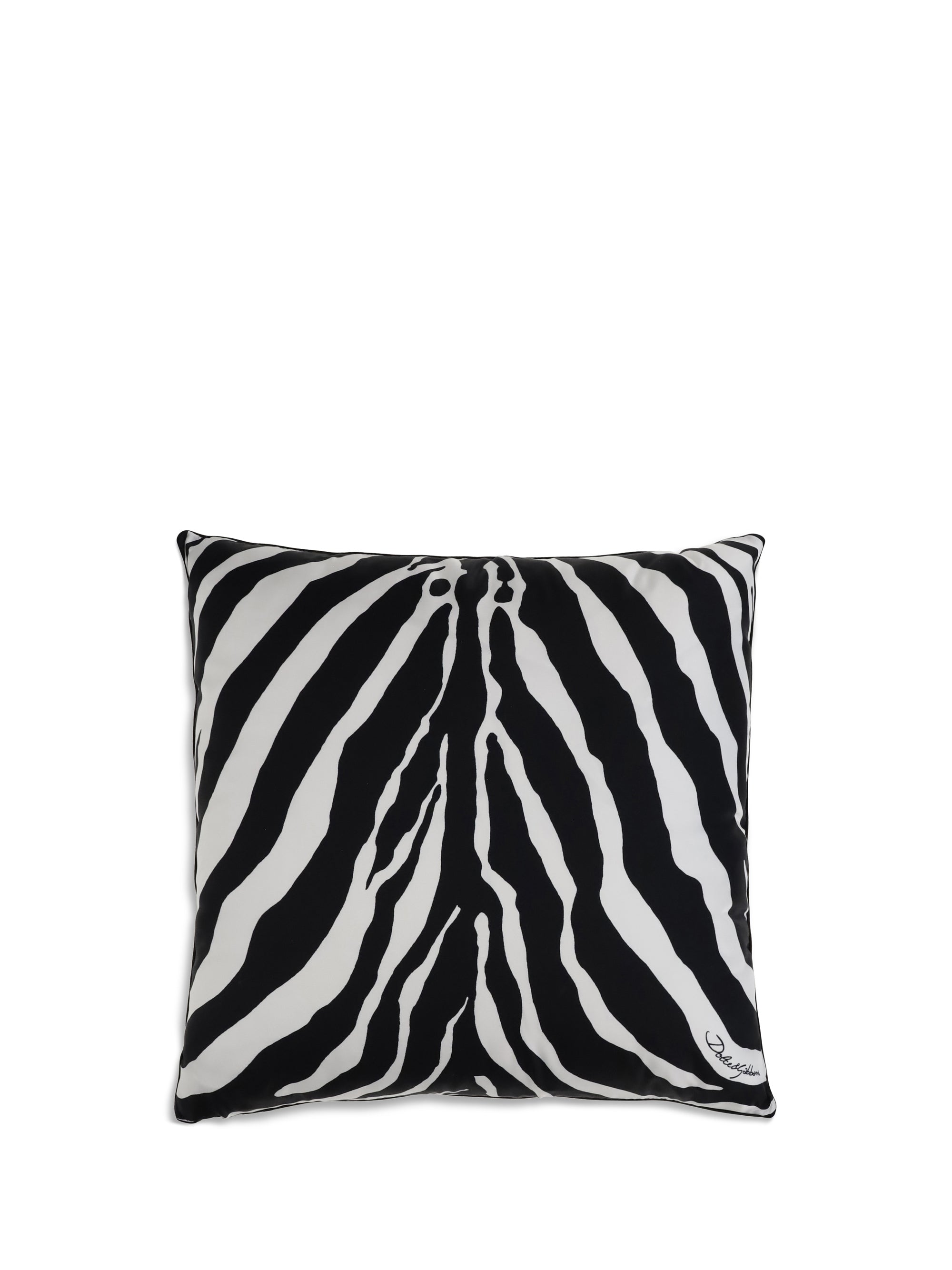 DOLCE &amp; GABBANA OS zebra silk pillow