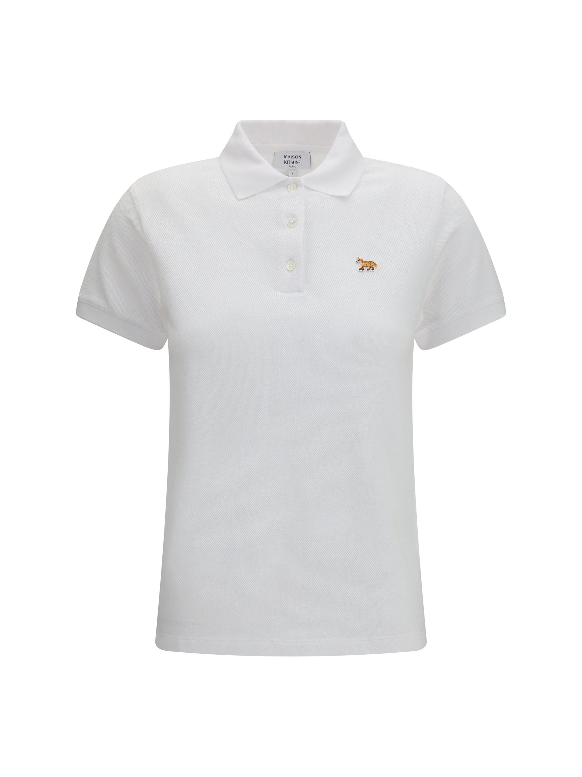 fox embroidered polo shirt