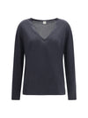 v-neck cashmere-blend sweater