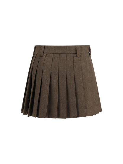 MIU MIU 38 pleated miniskirt