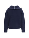 cashmere high-neck zip sweater