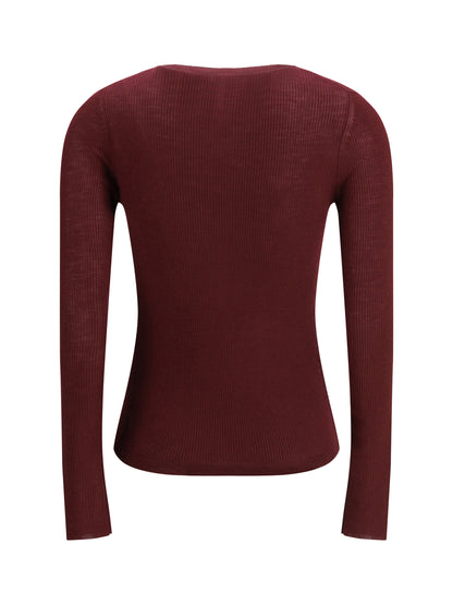 CHLOÉ L hanley ribbed long-sleeve t-shirt