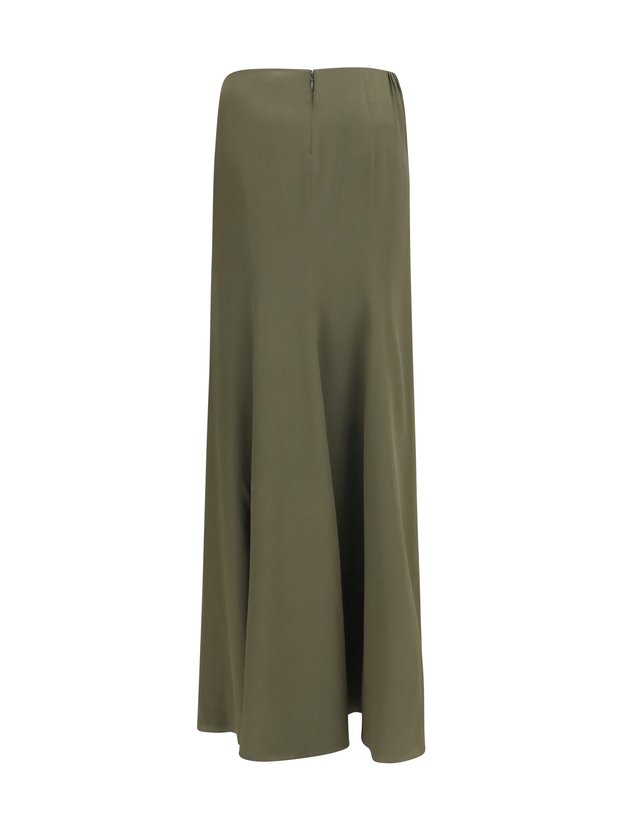 draped long skirt