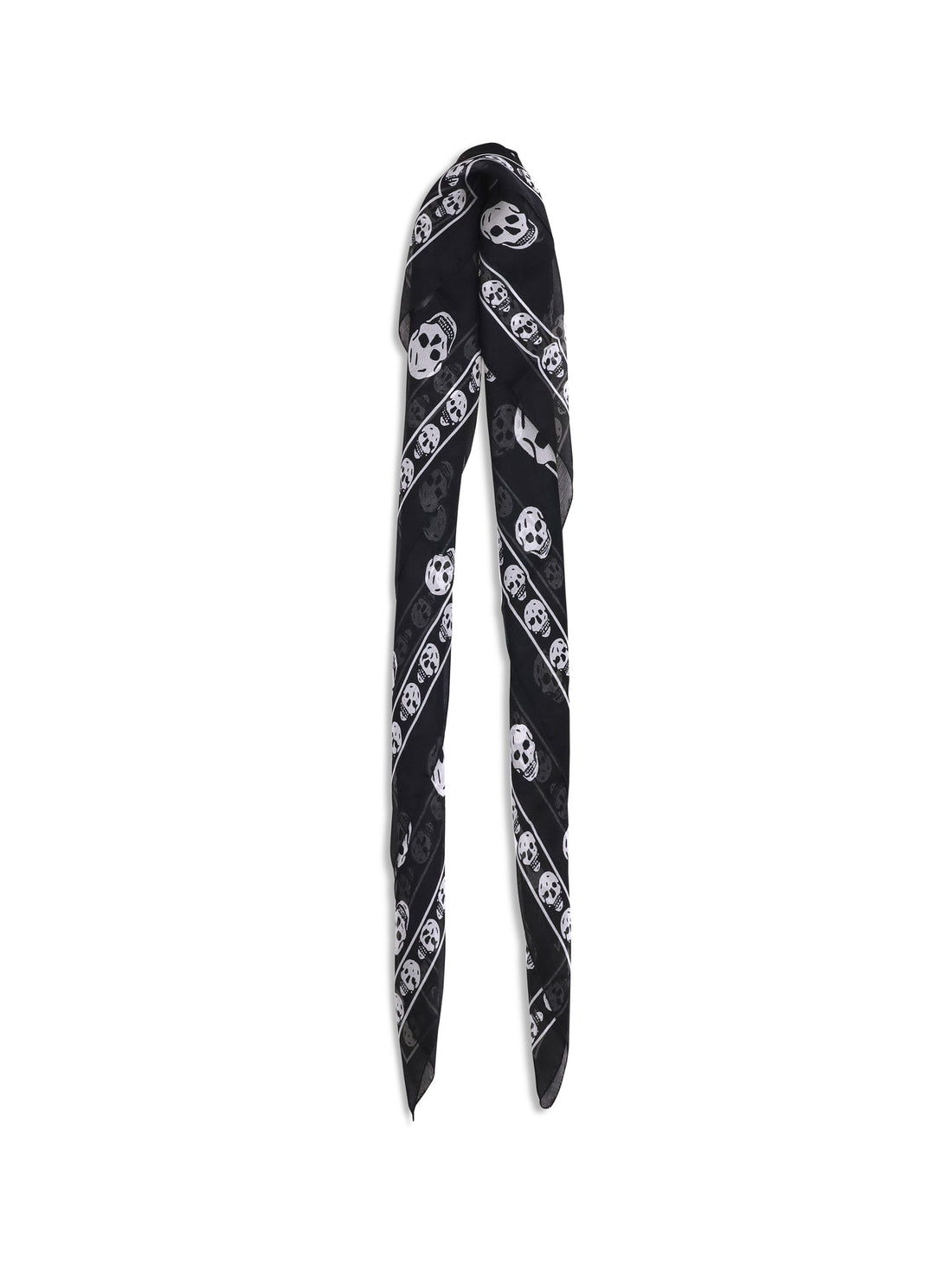 ALEXANDER MCQUEEN OS silk skull scarf