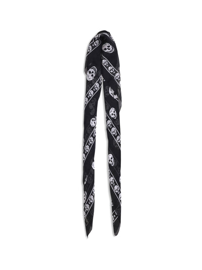 ALEXANDER MCQUEEN OS silk skull scarf