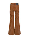 flora flared leather pants