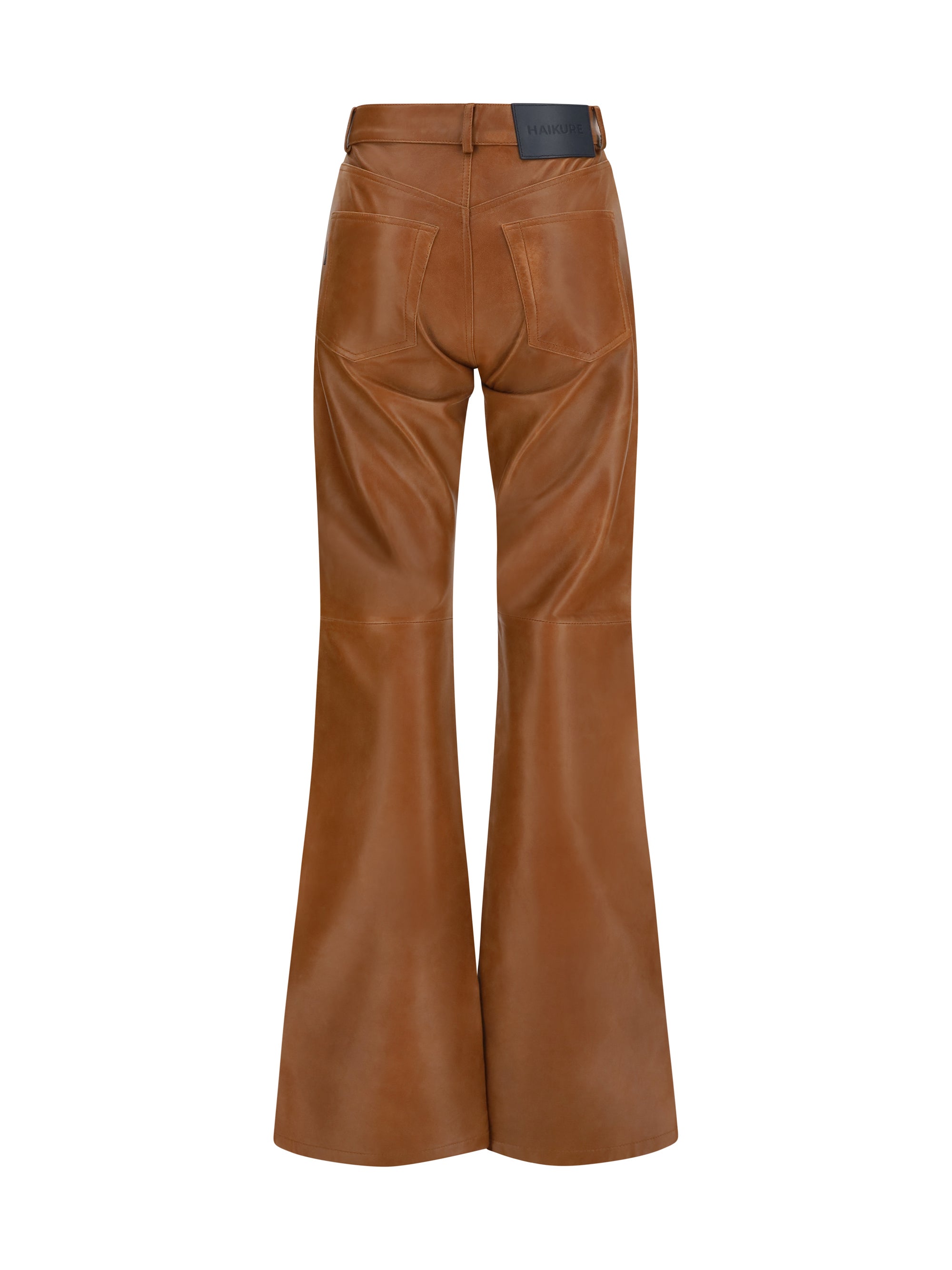 flora flared leather pants