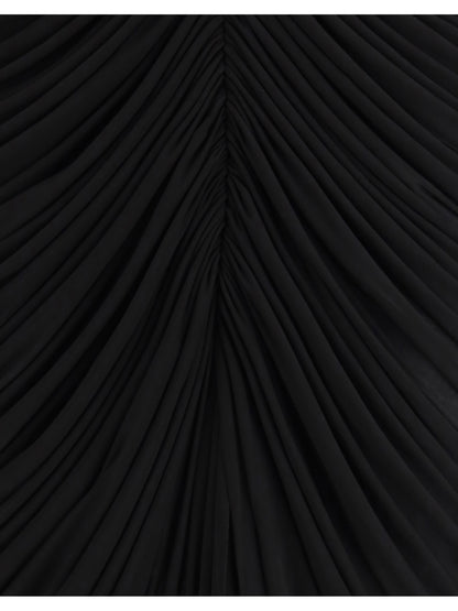 FRANCESCO MURANO 40 long draped one-shoulder dress