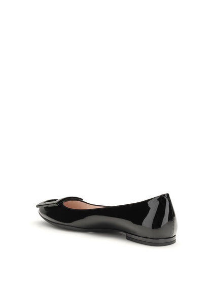 ROGER VIVIER 36 gommettine leather ballerinas