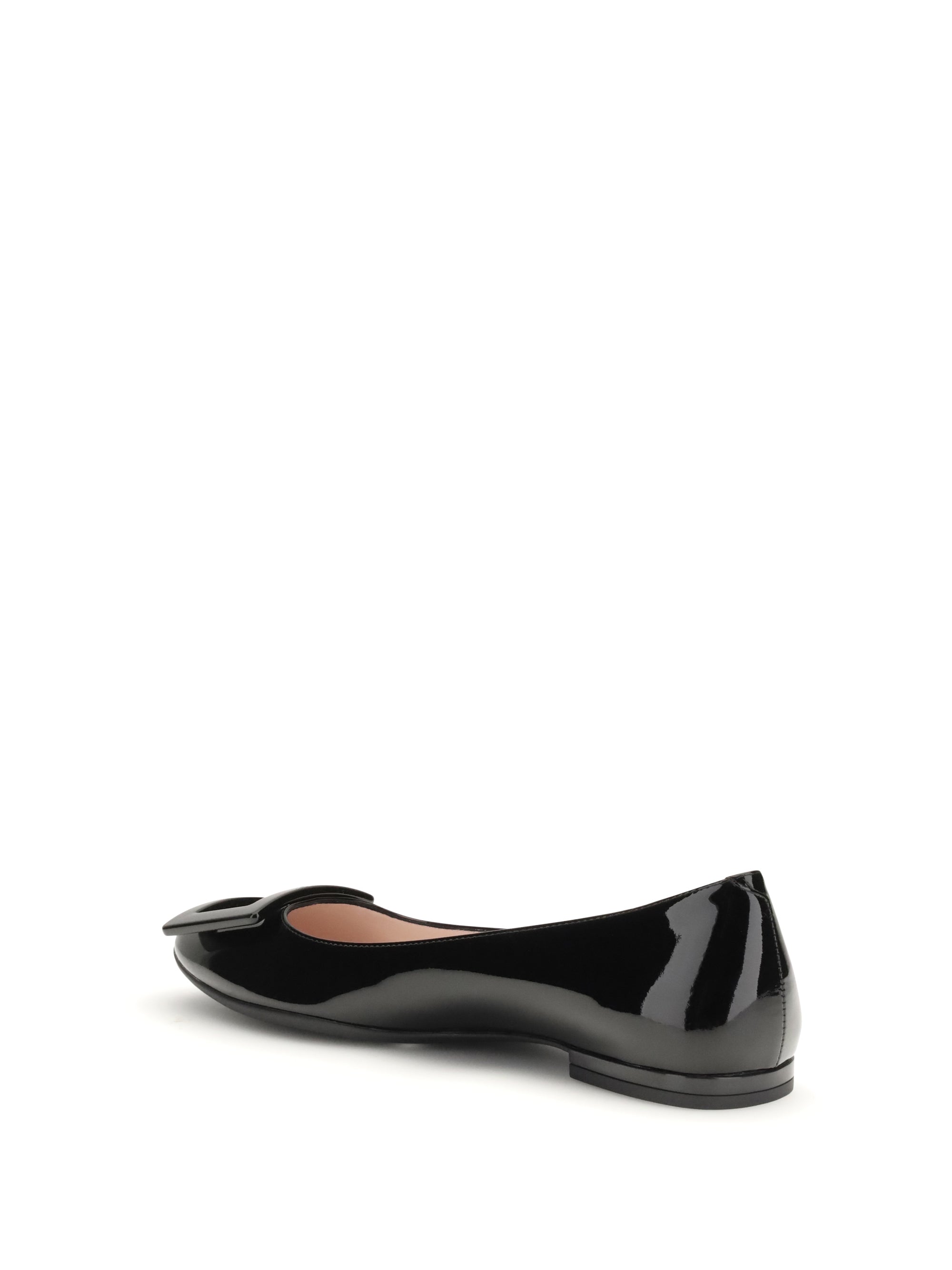 gommettine leather ballerinas