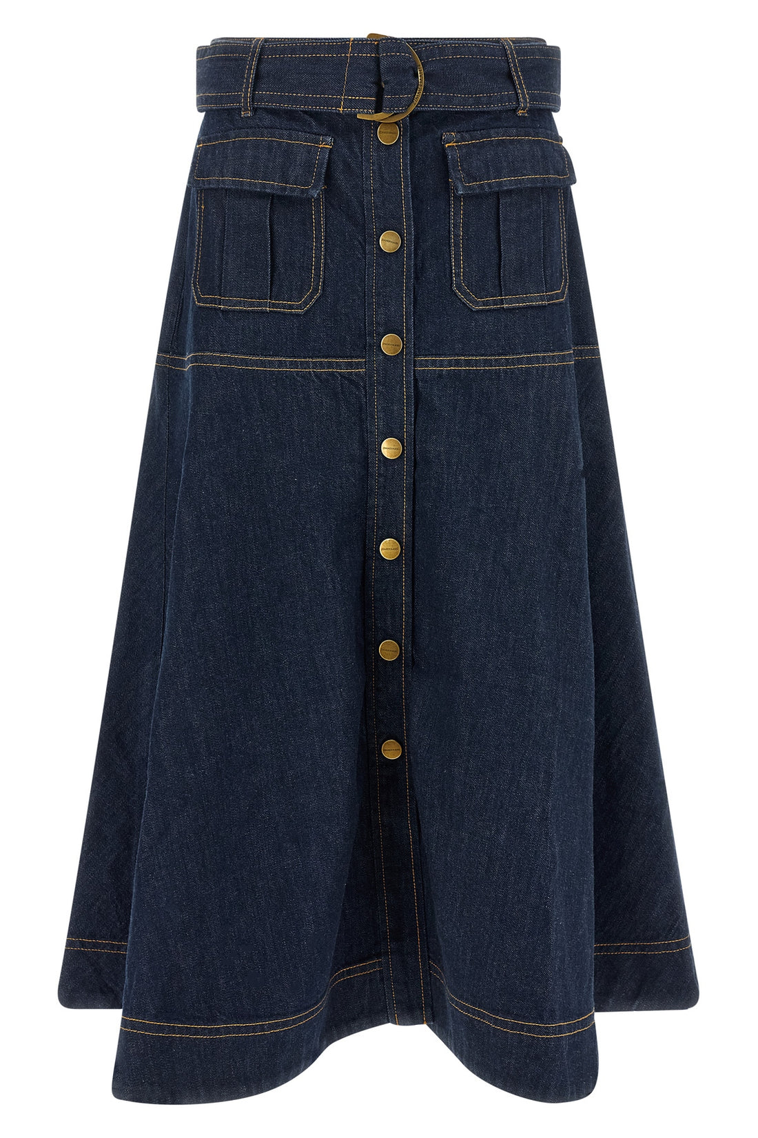 ZIMMERMANN 0 the zimmermann midi skirt redefines everyday elegance through a precise sartoria